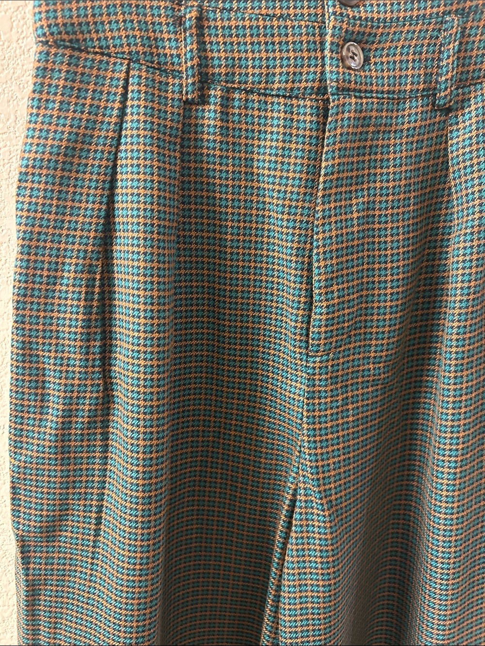 CIDER Womens Trousers Houndstooth High Waist Wide Leg pants Size S - Picture 6 of 15